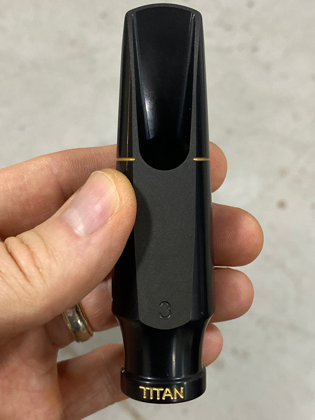 Pure Vibe Titan Tenor Saxophone Mouthpiece – Premium (Hard Rubber)